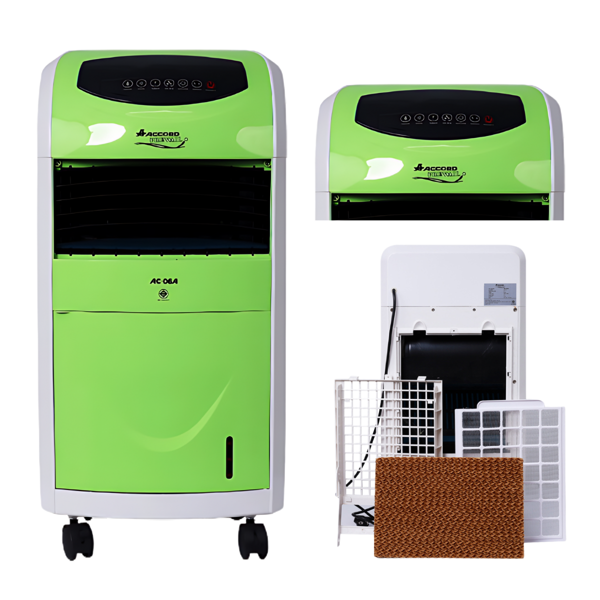 พัดลมไอเย็น Accord Prevail รุ่น AC-06A สีเขียว_3